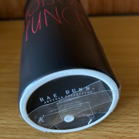 NEW RAE DUNN Poison Punch Ceramic Travel Tumbler with LID - Picture 4 of 7